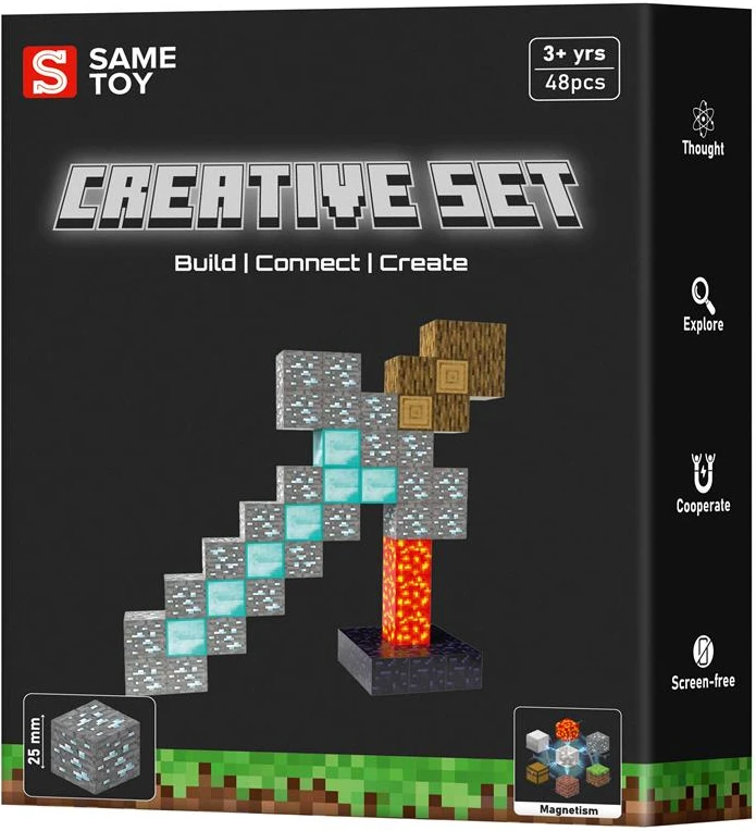 Магнітний конструктор Same Toy Creative Set Sword 48 ел. (MCRAFT-1197-SM)